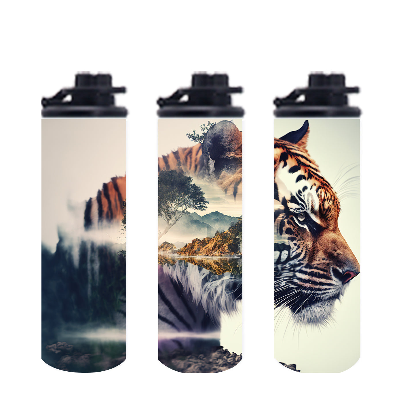 USA Warehouse 30Pack 20oz Reusable Metal Stainless Steel Insulated Blank Sublimation Tumbler Sport Water Bottle with Two 2 Lids