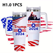 In Stock 2024 Trump Stainless Steel Vacuum Tumbler Wholesale Bulk 40oz Sublimation blank Tumbler 40oz Mug With Handle