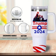 In Stock 2024 Trump Stainless Steel Vacuum Tumbler Wholesale Bulk 40oz Sublimation blank Tumbler 40oz Mug With Handle