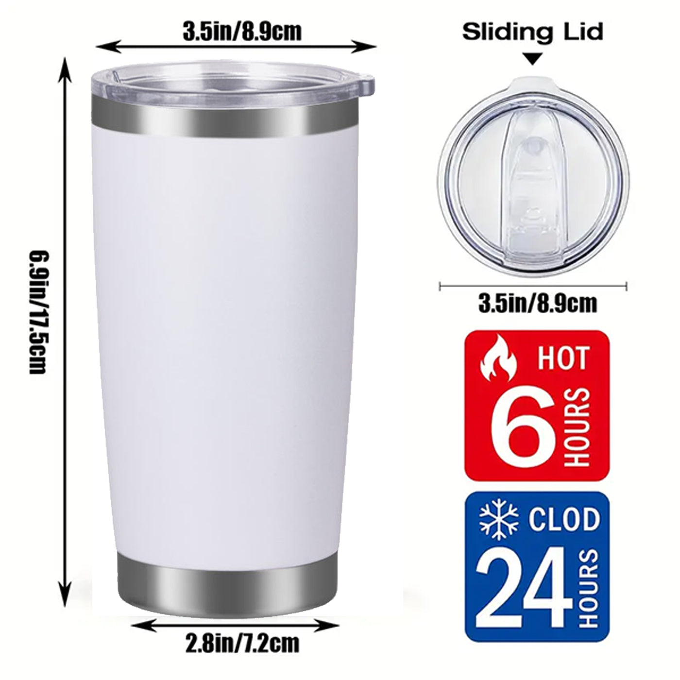 2024 Trump 20oz reusable water cup double walled stainless steel insulated vacuum coffee tumbler 20 oz travel mug